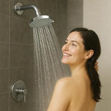Shower Head High Pressure 4.5 Inch, 5 Spray Modes, 72 Anti-Clog Nozzles, Easy 1-Min Installation
