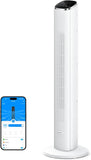 36" Smart Tower Fan with App/Voice Control, Temperature Sensor, 5 Modes