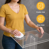 43.31 Inch Acrylic Clear Podium Stand Transparent Churches Lecterns Church Lectern for Churches Speeches