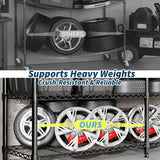 Heavy Duty Metal Shelving Unit 4-Tier Wire Rack Shelves for Kitchen Garage Storage,Adjustable