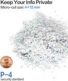 Micro-Cut Paper Shredder, P4 High Security, 8-Sheet, 4 Gallon Bin