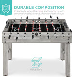 48in Foosball Table for Kids and Adults with 2 Balls, 2 Cup Holders