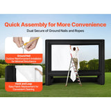 20FT Inflatable Projector Screen with Portable Storage Bag, 16:9 Easy Set Up
