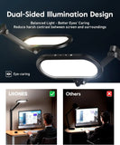 LED Desk Lamp for Home Office with Stepless Dimmable Knob Remote and Adjustable