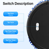 Auto Smart Robotic Mopping Machine Wet Dry Dual Use 10000RPM 60min