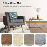Office Chair Mat for Hardwood/Tile Floor 48"x60" Desk Chair Mat for Office