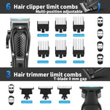 Cordless Hair Clippers for Men Beard Trimmer Electric Razor Rechargeable Electric Barber Hair Cutting