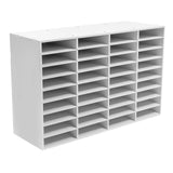 36 Compartment Literature Organizer, Rounded Corners Storage Cabinet,for Files