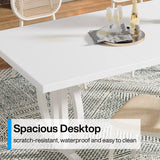Tribesigns Dining Table for 4-6 People, 63-Inch Large Dinner Table