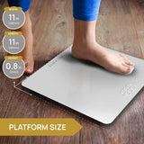 Highly Accurate Digital Bathroom Scale for Home Use with 400 lbs Capacity and Builtin Battery Ideal for Fitness
