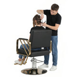 Stylist Chair Capacity 420 Lbs Styling Equipment with Heavy Duty Hydraulic Pump 360 Swivel Adjustable