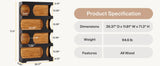 Tribesigns 71" Tall Bookcase, 4-Tier S-Shaped Bookshelf, Wood Decorative Storage Shelving
