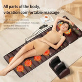 Full Body Massage Mat with Heat and Vibration w/ Foot Roller and Neck Pillow