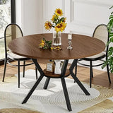 Seating for Four: Farmhouse-Style Kitchen Table with Storage