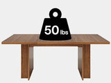 Farmhouse Dining Table for 6 to 8, 63-Inch Rectangular Kitchen Table with Storage