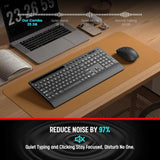 KM31 Wireless Keyboard and Mouse Combo - Full-Size Quiet Typing