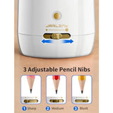 Automatic Electric Pencil Sharpener - Hands-Free Operation 3 Sharpness Modes 3-Second