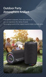 Zealot S49 20W Portable Ourdoor Wireless Subwoofer Speaker,Waterproof IPX 6,Dual Pairing,