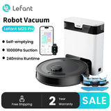 Lefant  Robot Vacuum Cleaner with Automatic Emptying M2S Pro for Pet Hair