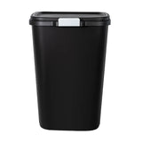 2 Pack Kitchen Trash Can 13 Gallon Plastic Odor-Blocking Touch-Top Garbage Bin with Push Button