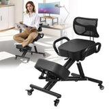 Kneeling Chair with Back Support, Height Adjustable Kneeling Chair for Men