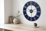 Activity priceBlue Steel Oversize Wall Clock |Model C4809, 27" Diameter