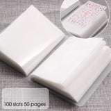 Nail Sticker Storage BookletLarge Capacity Storage Blank Pages Design Sticker Collection