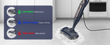 DEVOAC VM6 Steam Mop Cleaner with Rotating Mop Pad 10 in 1 for Home