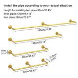 Industrial Pipe Clothes Hanging Rack: Wall Mounted Iron Clothing Storage