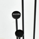 Set of 4 Floor Candle Holders,9 Arm Candle Holder for Fireplace Decoration