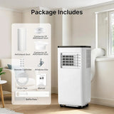 10000 BTU Portable AC with Cool, Dehumidifier,for Rooms Up to 450 Sq. Ft.,