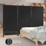 3 Panels Room Divider, 6 Ft Tall Indoor Folding Privacy Screen