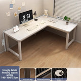 L-Shaped Corner Computer Heavy Duty Steel Frame Home Office