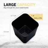 Car Trash Can Waterproof and Leakproof Car Garbage Bin with Floor Mat Clip