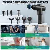 Rechargeable Cordless Massage Gun 8 Attachments for Home Use