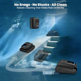 Cordless Robotic Pool Cleaner for Inground Above Ground Pools Smart