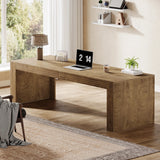 Tribesigns 79-Inch Extra Long Desk, Two Person Double Desk for Home Office