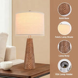 Nightstand Lamp Bedside Lamps Set of 2 Vtage Rustic Farmhouse Table Lamp