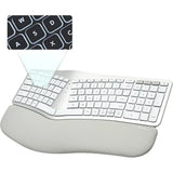 Ergonomic Wireless Split Keyboard with Backlit 100-Key Layout for Carpal