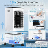 Portable Air Conditioner with 9.5L Reservoir, Fast Cooling, Quiet Evaporative