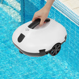 Automatic Robotic Pool Cleaner with Two Suction Inlets and Intelligent Path