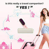 10000mAh Cordless Hair Straightener Comb Brush 5S Fast Heating for Travel - 300M Negative Ions