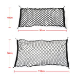 Car Trunk Organizer Holder 90x40/110x50cm Hanging Nets Pocket Cargo Luggage Nylon Elastic Mesh Storage Bag Interior Accessories