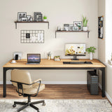 Tribesigns 78.7 Inches Extra Long Computer Desk 2 Person Desk, Double Long Desk
