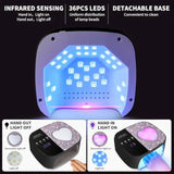 LIMEGIRL UV LED Nail Lamp Kit for Gel Polish Professional Fast Curing Dryer Light Set with