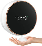 Touchless Automatic Soap Dispenser with Clock: Wall Mount Rechargeable