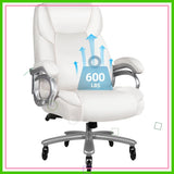600lbs Heavy Duty Office Chair for Low Back Pain Relief, Ergonomic Lumbar Support Executive Chair