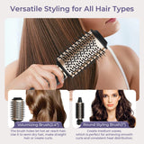 6-in-1 Multifunctional Hot Air Comb, Interchangeable Brush Head, Negative Ion Hair Dryer Brush and Styler, 110,000 Inorganic Electric Brush with High Speed, Frizzless Hot Air Quick Drying, Professional