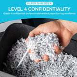18-Sheet High Security Level P-4 Heavy Duty Paper/Card Shredder for Home Office by 5.28 Gallons Pullout Waste Bin