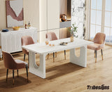 Tribesigns Modern Dining Table for 6 to 8 People, 71" Large Kitchen Dining Table with Wood